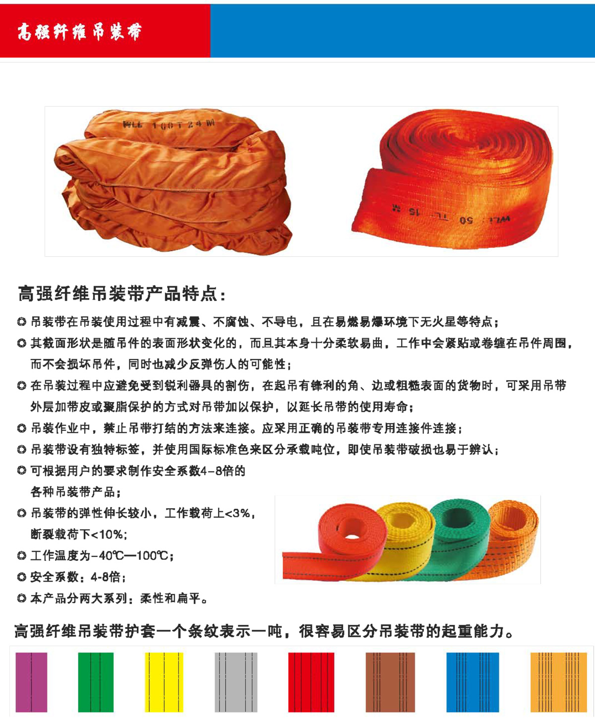 高强纤维吊装带